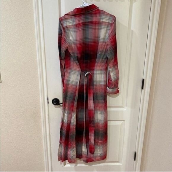 NWT Polo Ralph Lauren Plaid Button Down Maxi Shirt Dress Size 2 - Picture 8 of 9